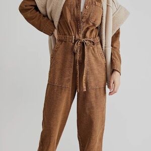 Free People Quinn Constructed Coveralls Jumpsuit Women's Denim